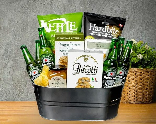 Beer & Snacking Gift Basket